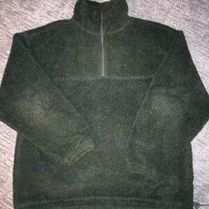 Sherpa Fleece Quarter Zip Pullover for Men XL